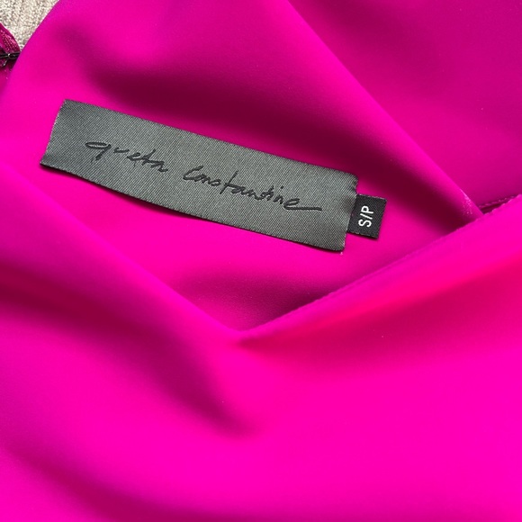 Greta Constantine color-block pink and black sexy Dress - Picture 15 of 15